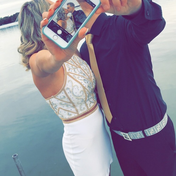 Alyce Paris 2 piece hoco dress - Picture 3 of 4